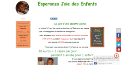 Desktop Screenshot of esperanzajoiedesenfants.org