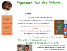 Tablet Screenshot of esperanzajoiedesenfants.org